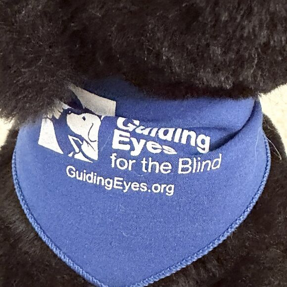 Guiding Eyes For The Blind Plush Black Lab Labrador Stuffed Animal Dog 9” Soft - Picture 4 of 5